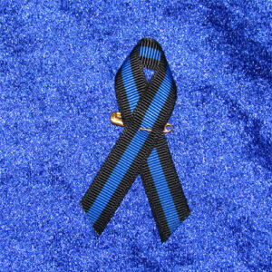 'Thin Blue Line' Fabric Badge Ribbon