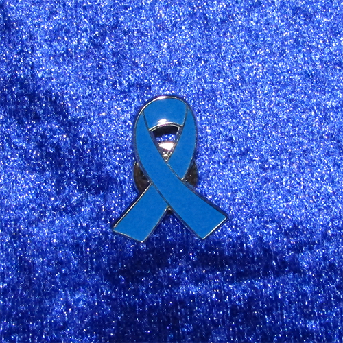 'Thin Blue Line' Memorial Ribbon Lapel Brooch